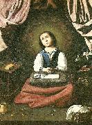 Francisco de Zurbaran the virgin as a girl, praying oil painting picture wholesale